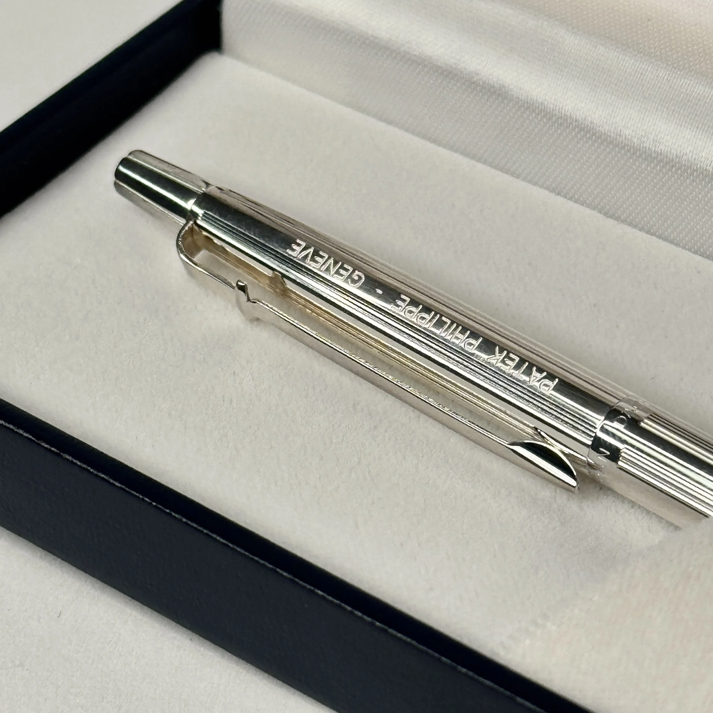 Patek Philippe × Caran d'Ache Silver Guilloché Ballpoint Pen